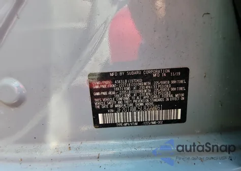 2020 Subaru Crosstrek Limited из США, поврежденный, VIN JF2GTAMC5L8222461